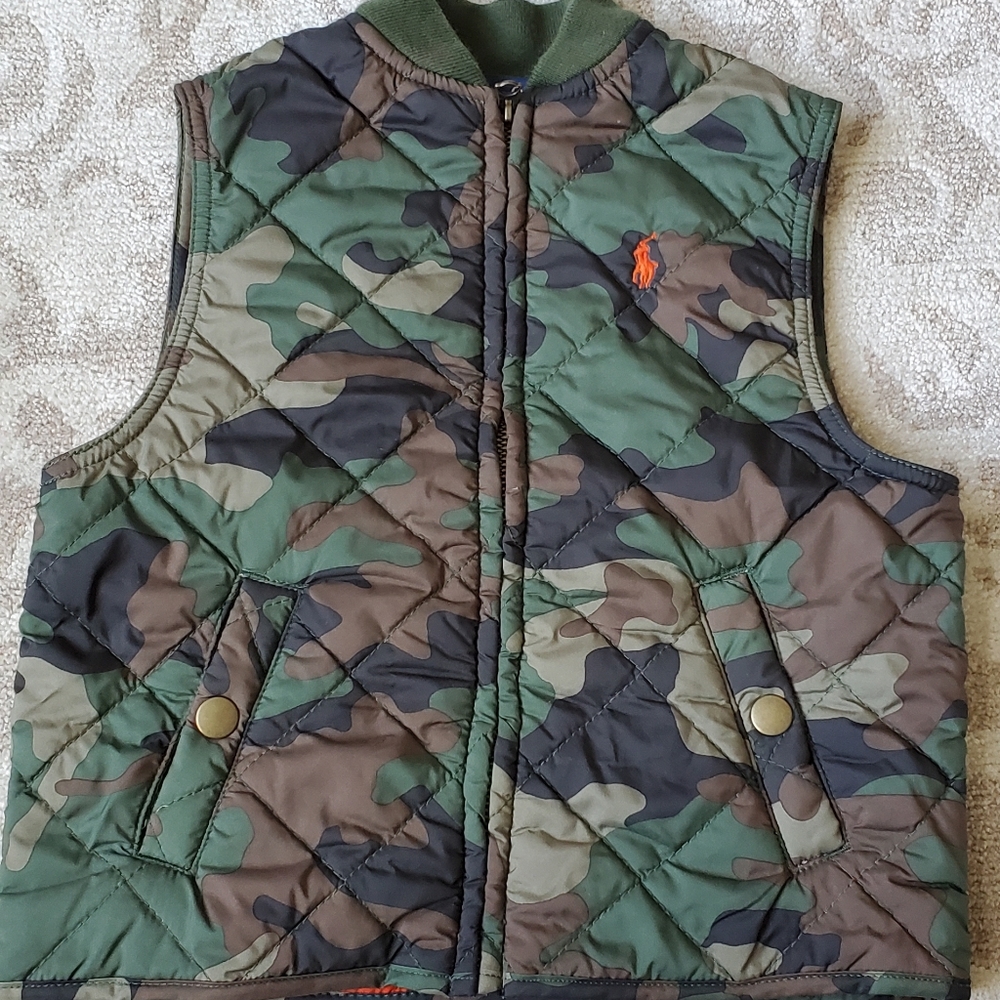 Polo Ralph Lauren camo vest size 2t VGUC